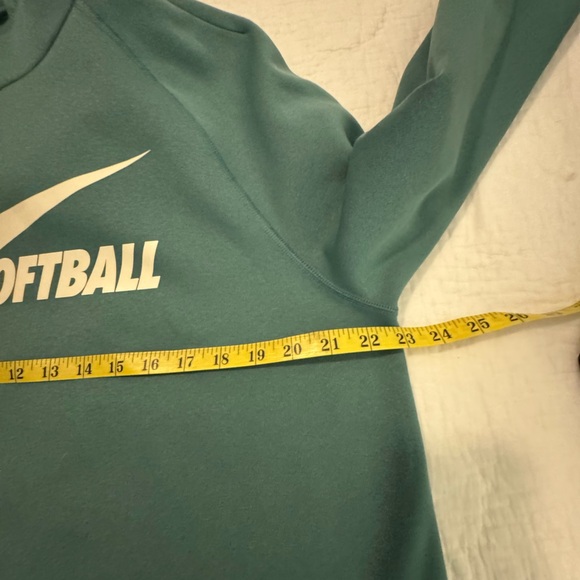 Nike Dri Fit Softball Hoodie Sweatshirt Womens L Green - Picture 10 of 11